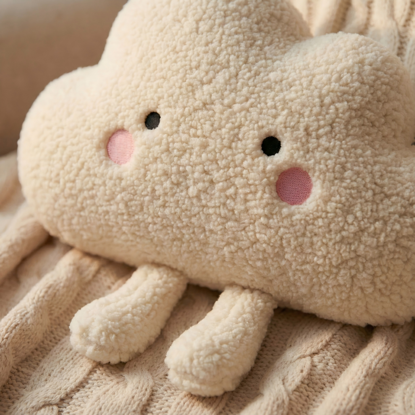 Happy Cloud Sherpa Plush Doll